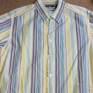 DKNY mens striped size large